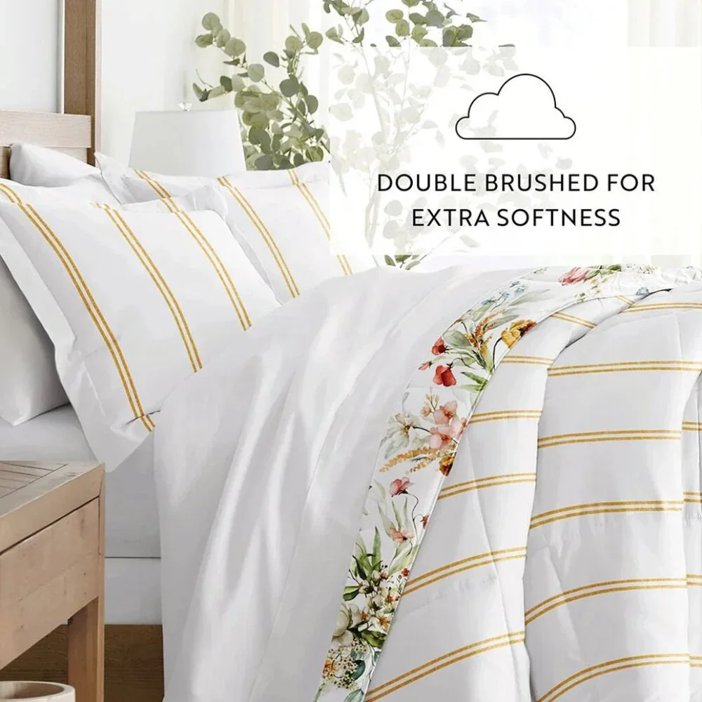 Chintz Floral Reversible‎ Down-Alternative Comforter Set NIP